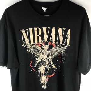Nirvana In Utero Album Rock Band T Shirt XL